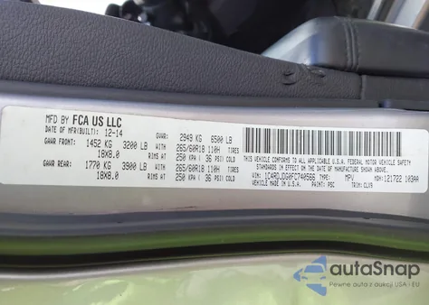 2015 Dodge Durango Limited из США, поврежденный, VIN 1C4RDJDG0FC740566